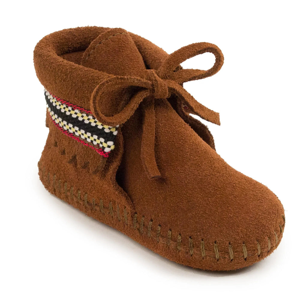 Minnetonka Braid Bootie - Infants Moccasin Bootie