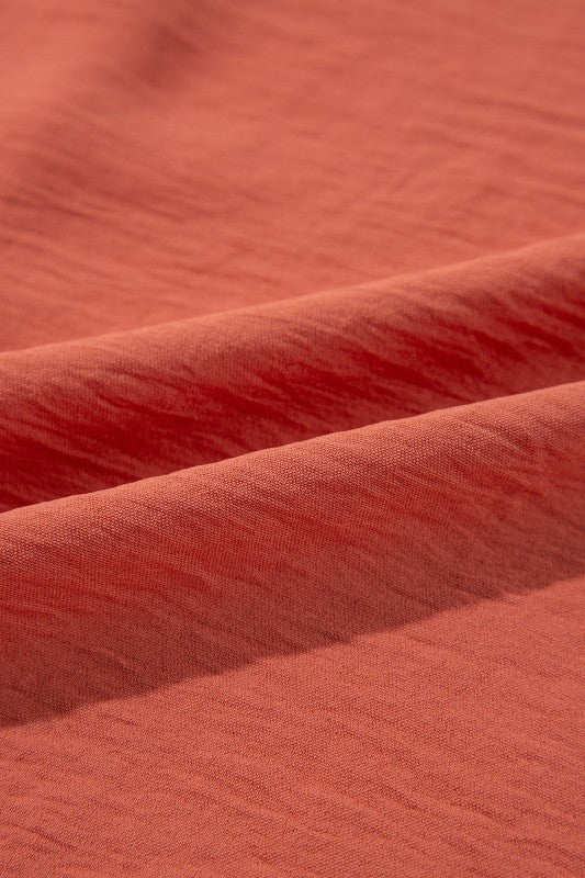 Solid Swiss Dot Balloon Sleeve Blouse