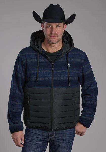Roper 2320 Combo (Navy) - Men's Fleece/Nylon Jacket