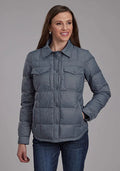 Roper 2165 Parachute Pockets (Steel) - Women's Nylon Jacket