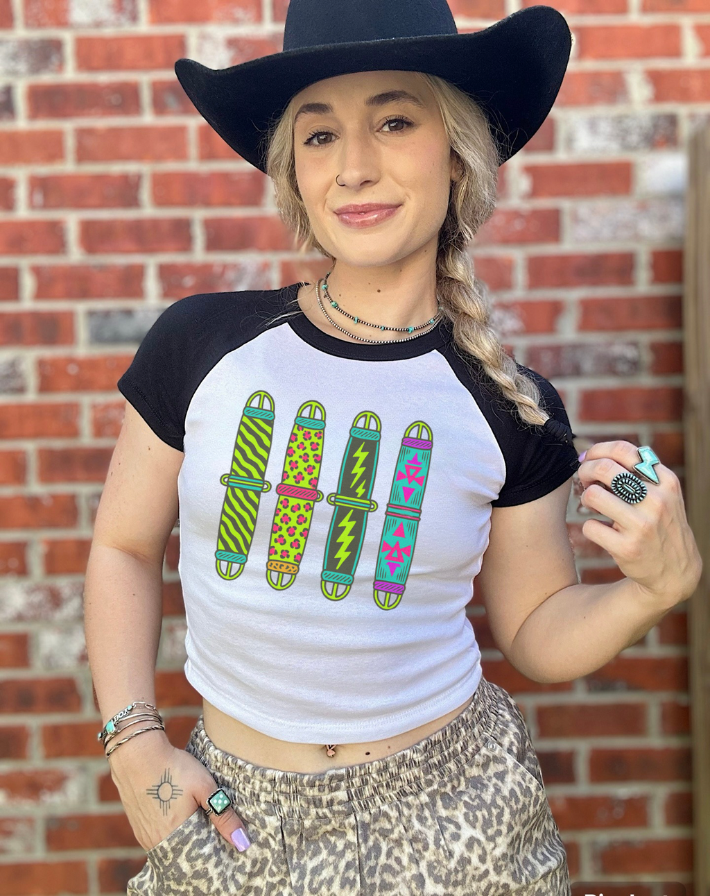 Neon Cinches Baby Tee