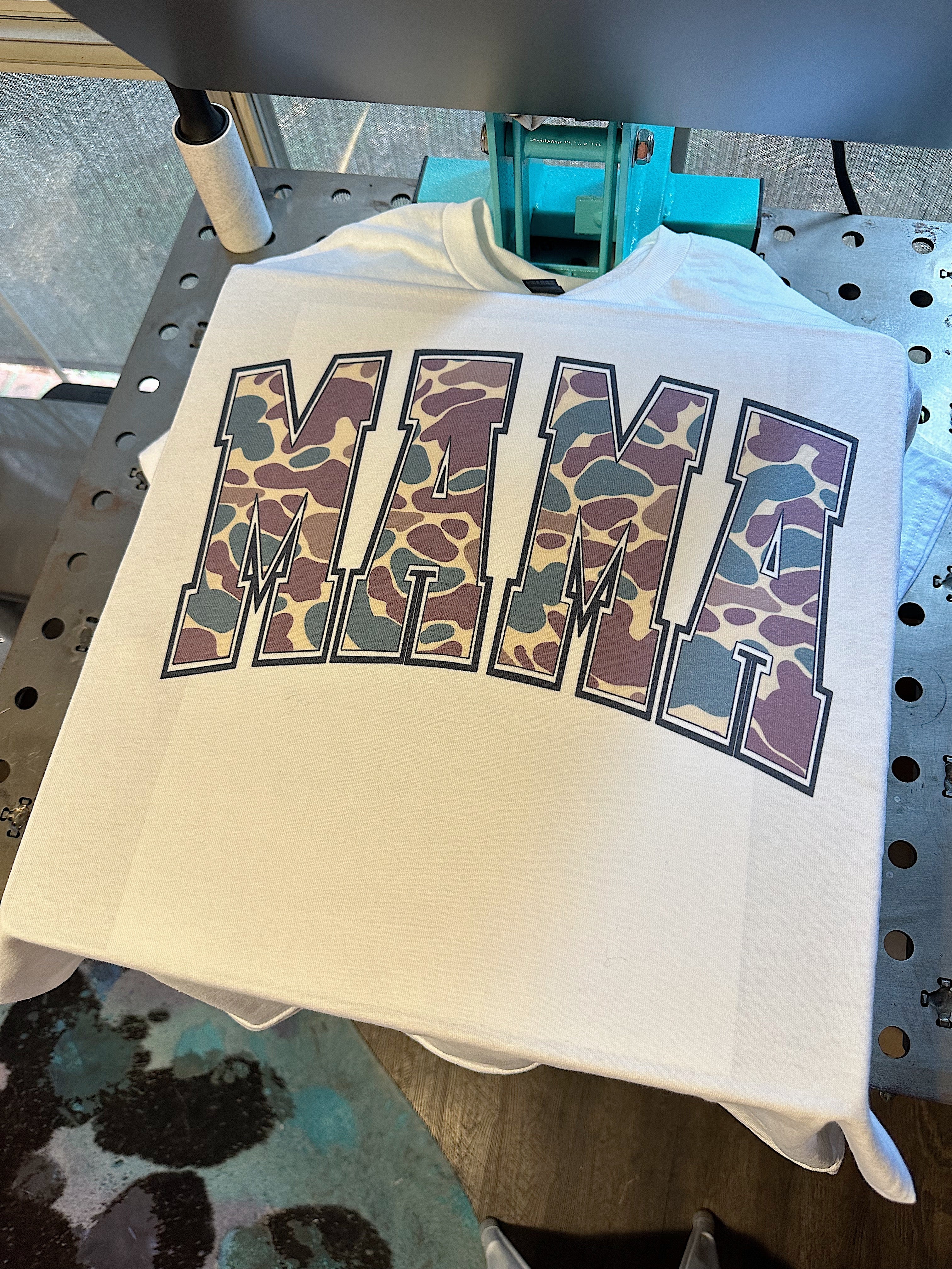 Duck Camo Mama TEE or CREWNECK