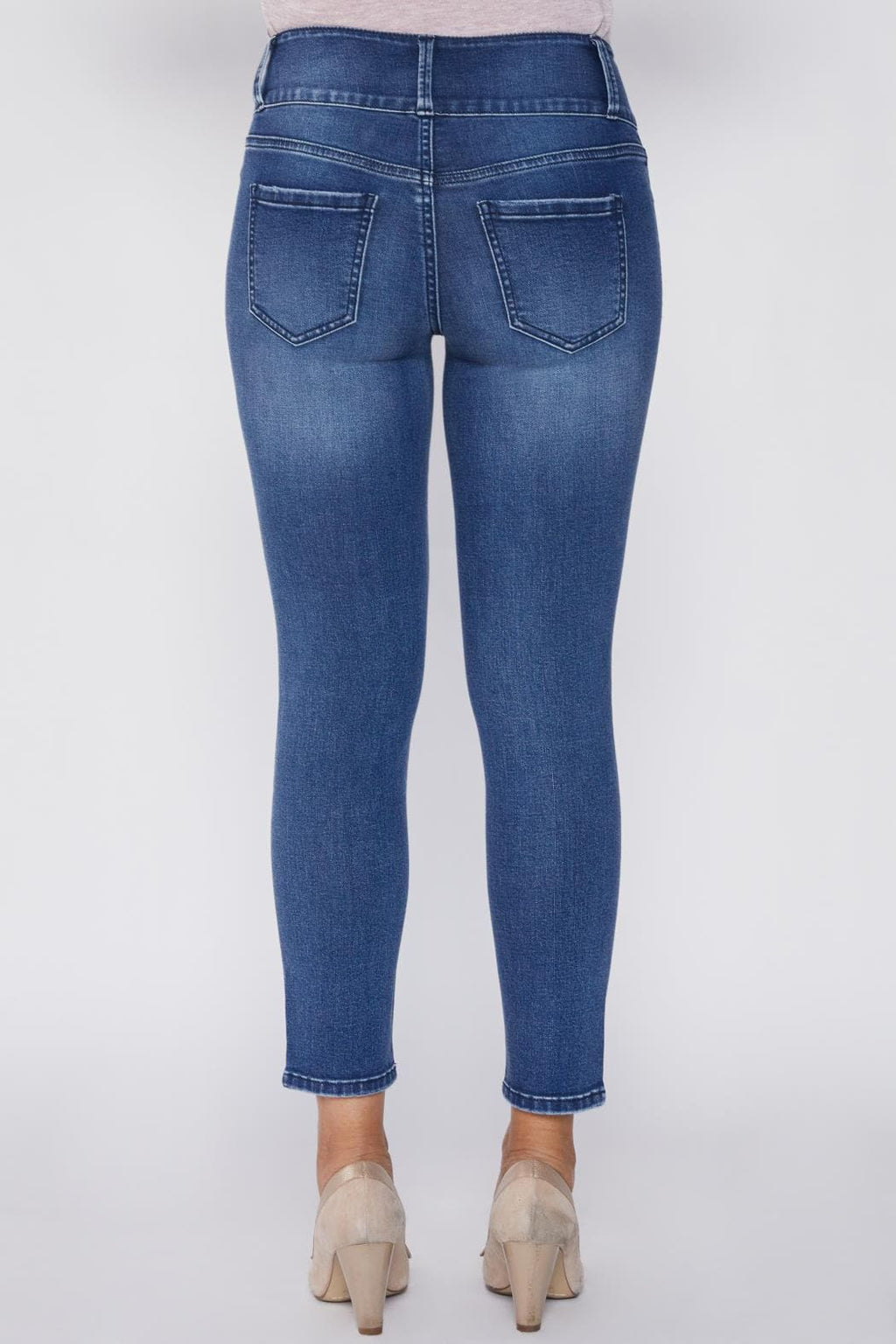 Women's Petite 3 Button High Rise Skinny Jean