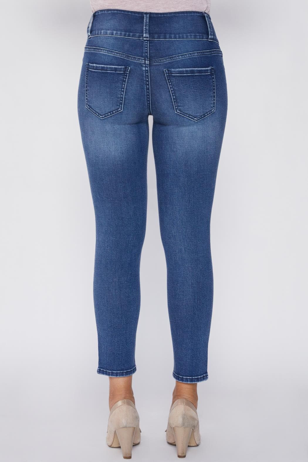 Women's Petite 3 Button High Rise Skinny Jean