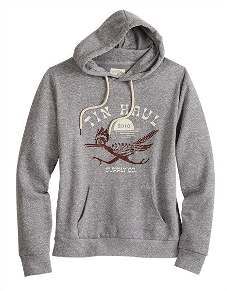 Tin Haul Roadrunner Print (Grey) - Women's Hoodie Sweatshirt