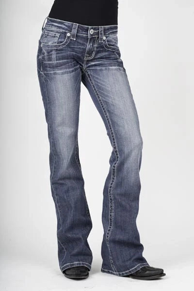 Stetson 816 Classic Stretch Boot Cut (Light Wash) - Women's Jeans