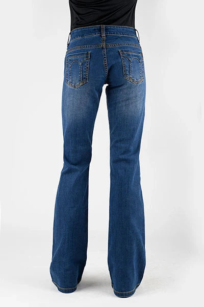Stetson 816 Classic Stretch Boot Cut (Dark Wash) - Women's Jeans