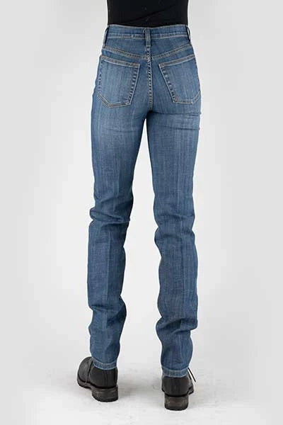 Stetson 915 High Rise Straight Fit (Medium Wash) - Women's Jeans