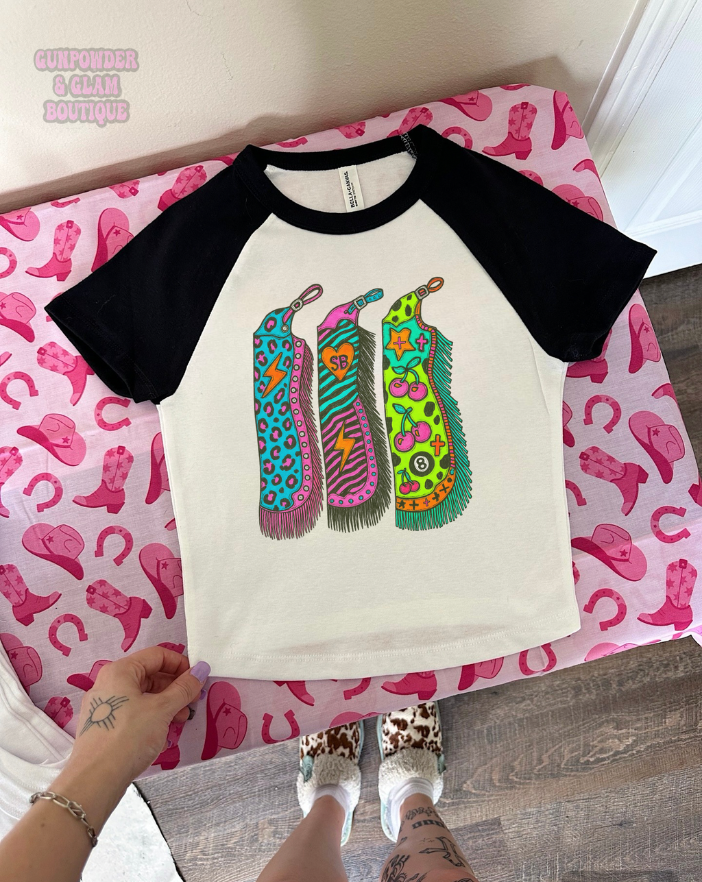 Cowgirl Chaps Baby Tee