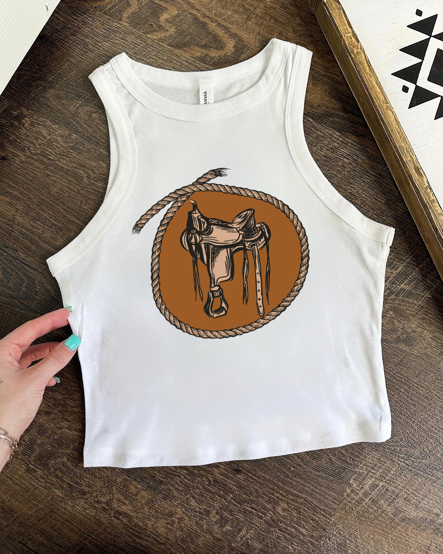 Saddle Up Cropped Tank