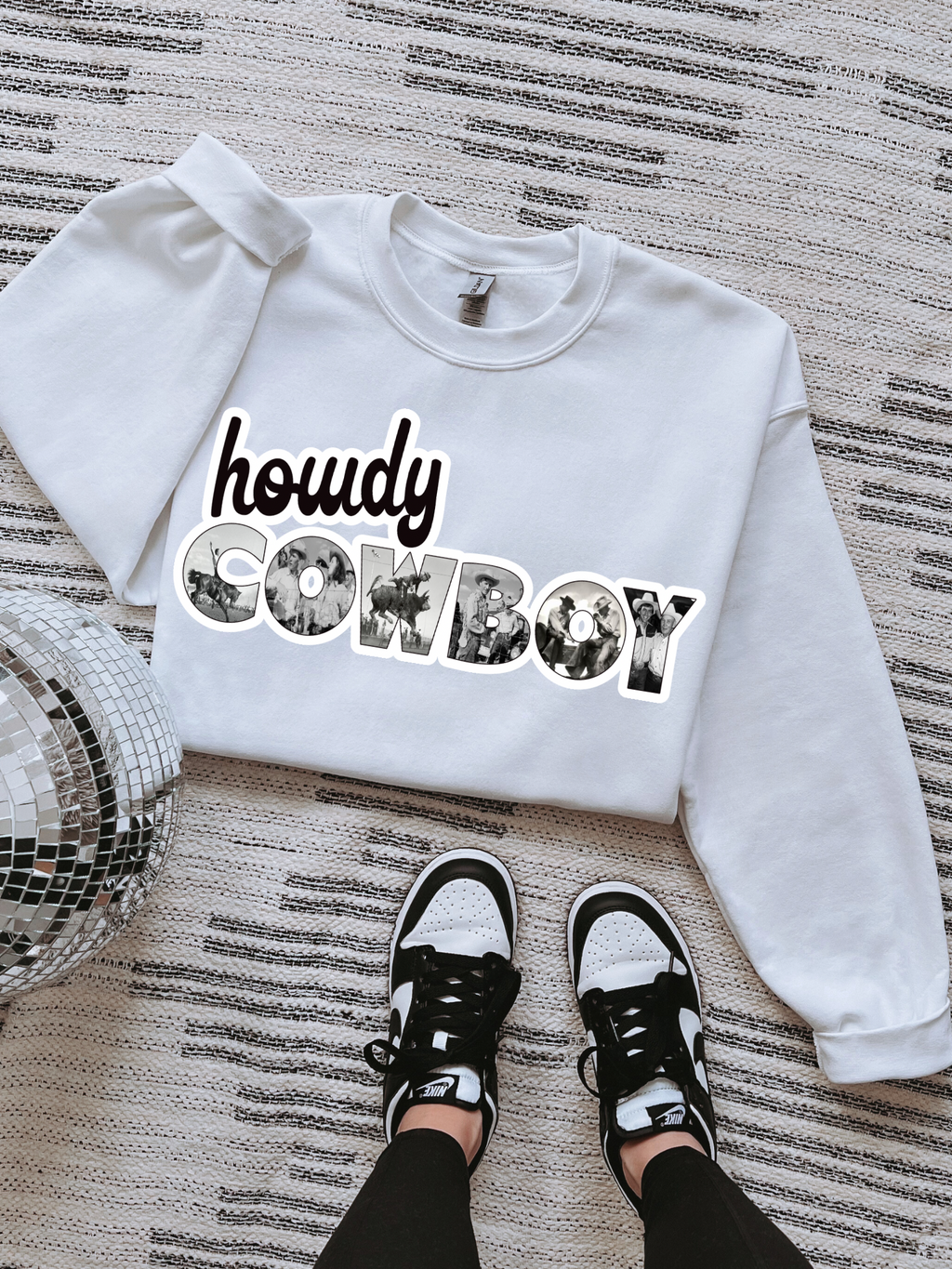 Howdy Cowboy TEE or CREWNECK