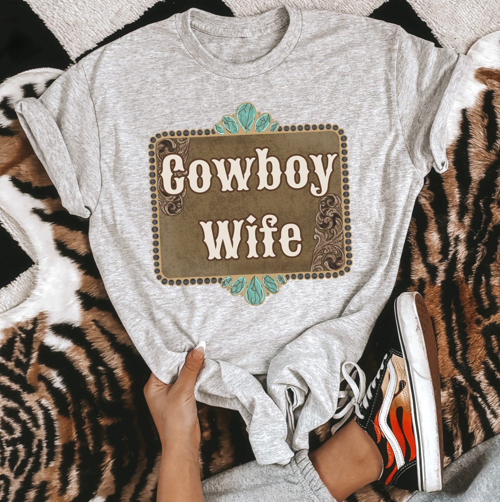 Cowboy Wife Tee or Crewneck