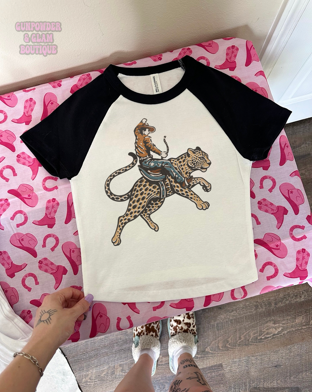 Cowboy Jaguar Baby Tee