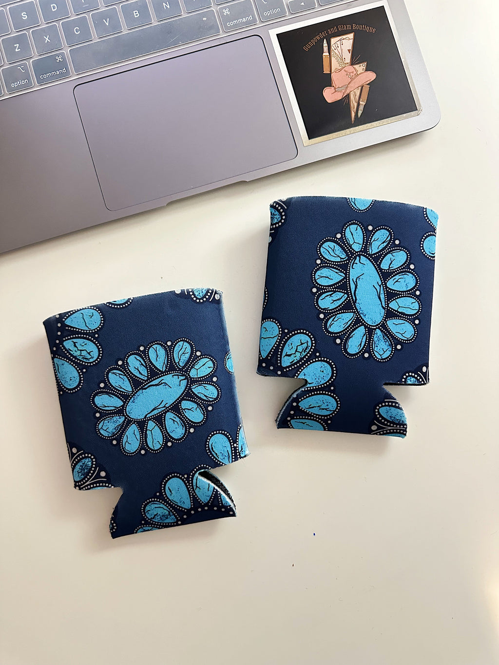 Turquoise Squash Koozie (2 sizes)