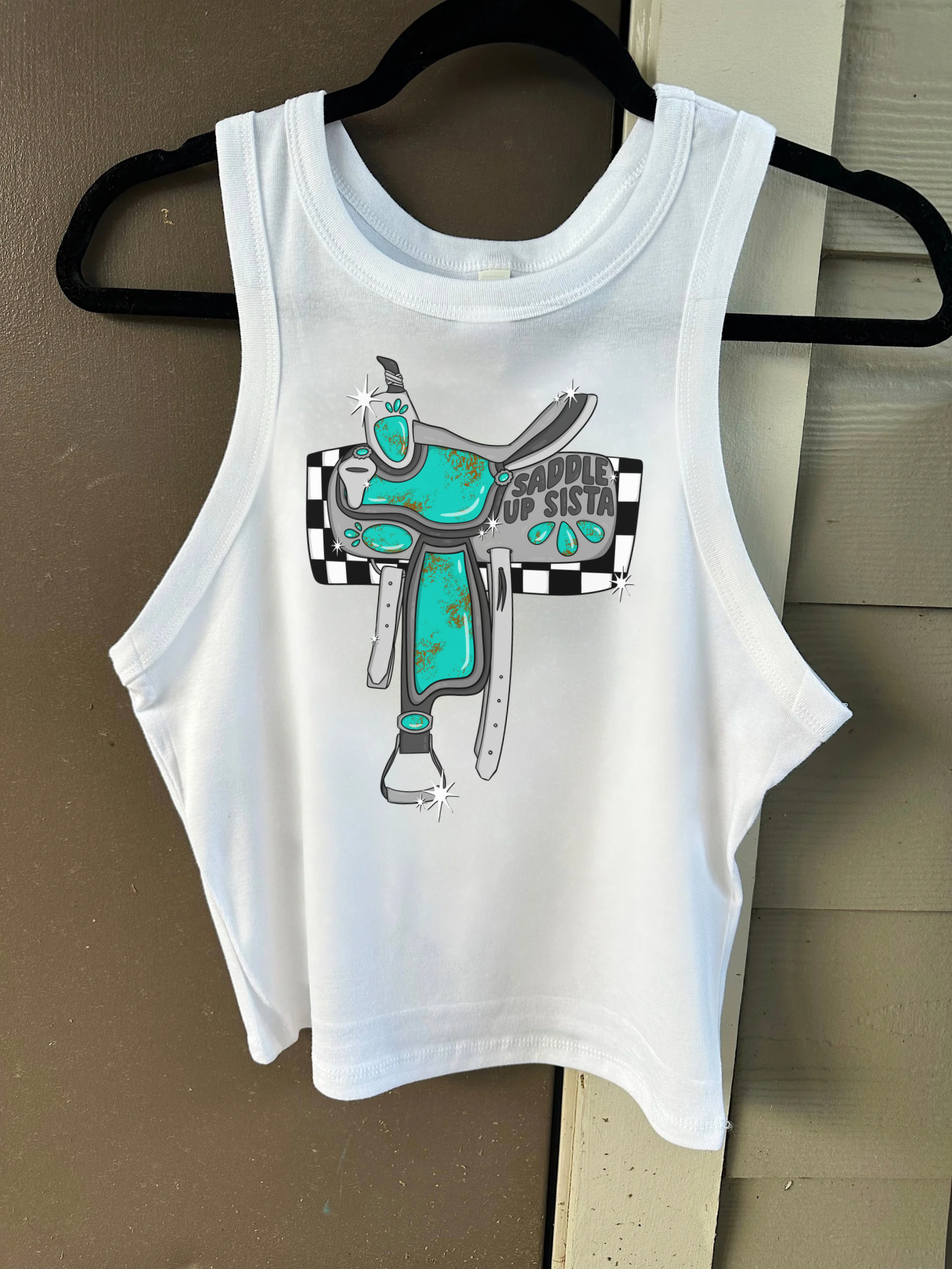Saddle Up Sista Cropped Tank