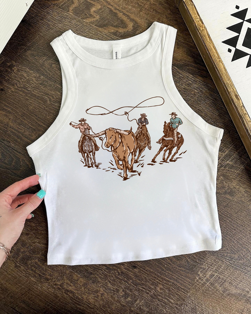 Cowboys Cropped Tank