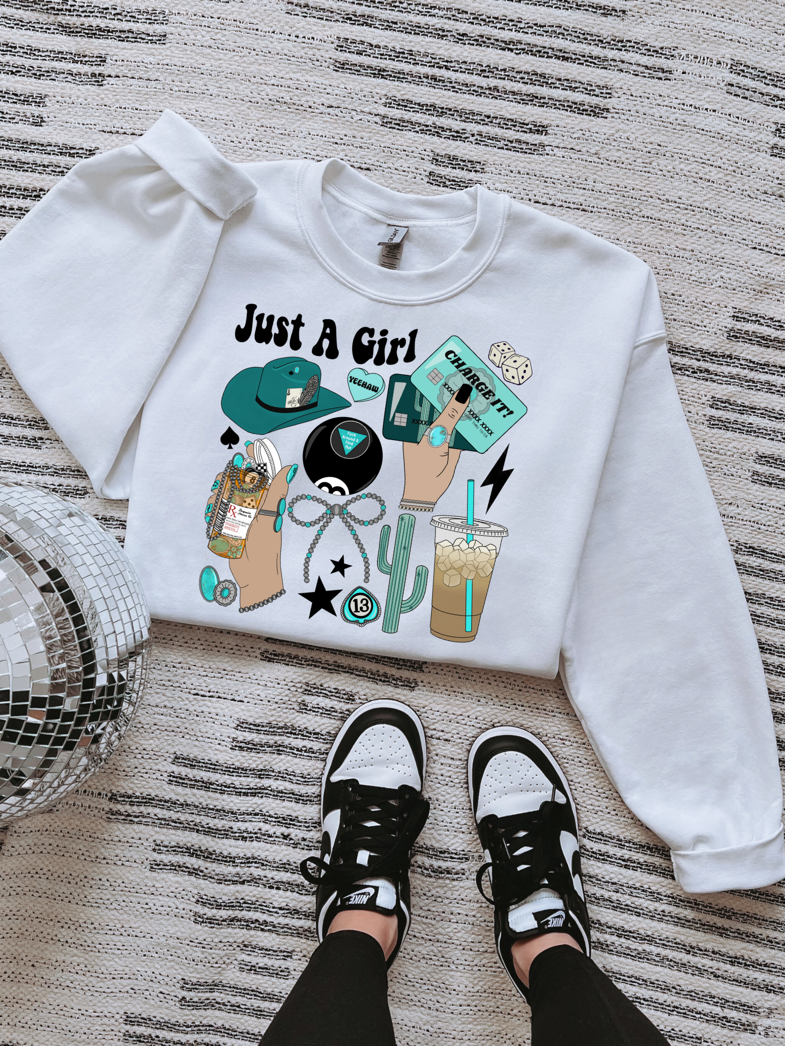 Just A Girl TEE or CREWNECK