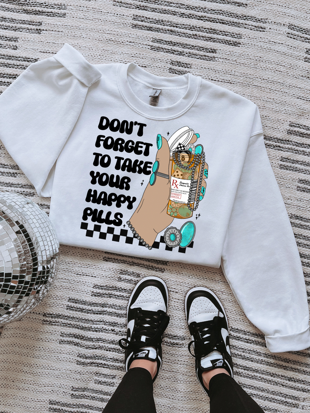Happy Pills TEE or CREWNECK