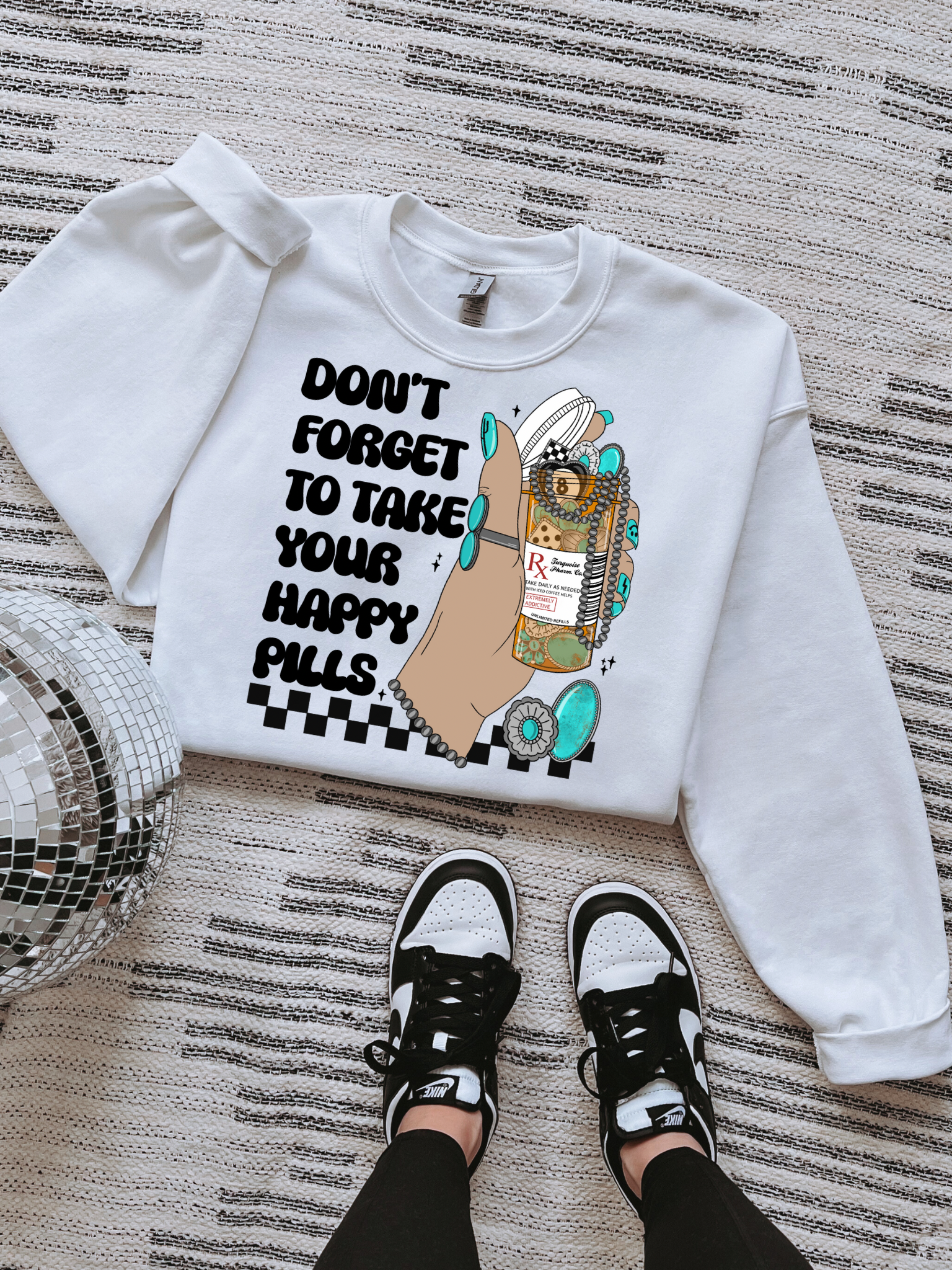 Happy Pills TEE or CREWNECK