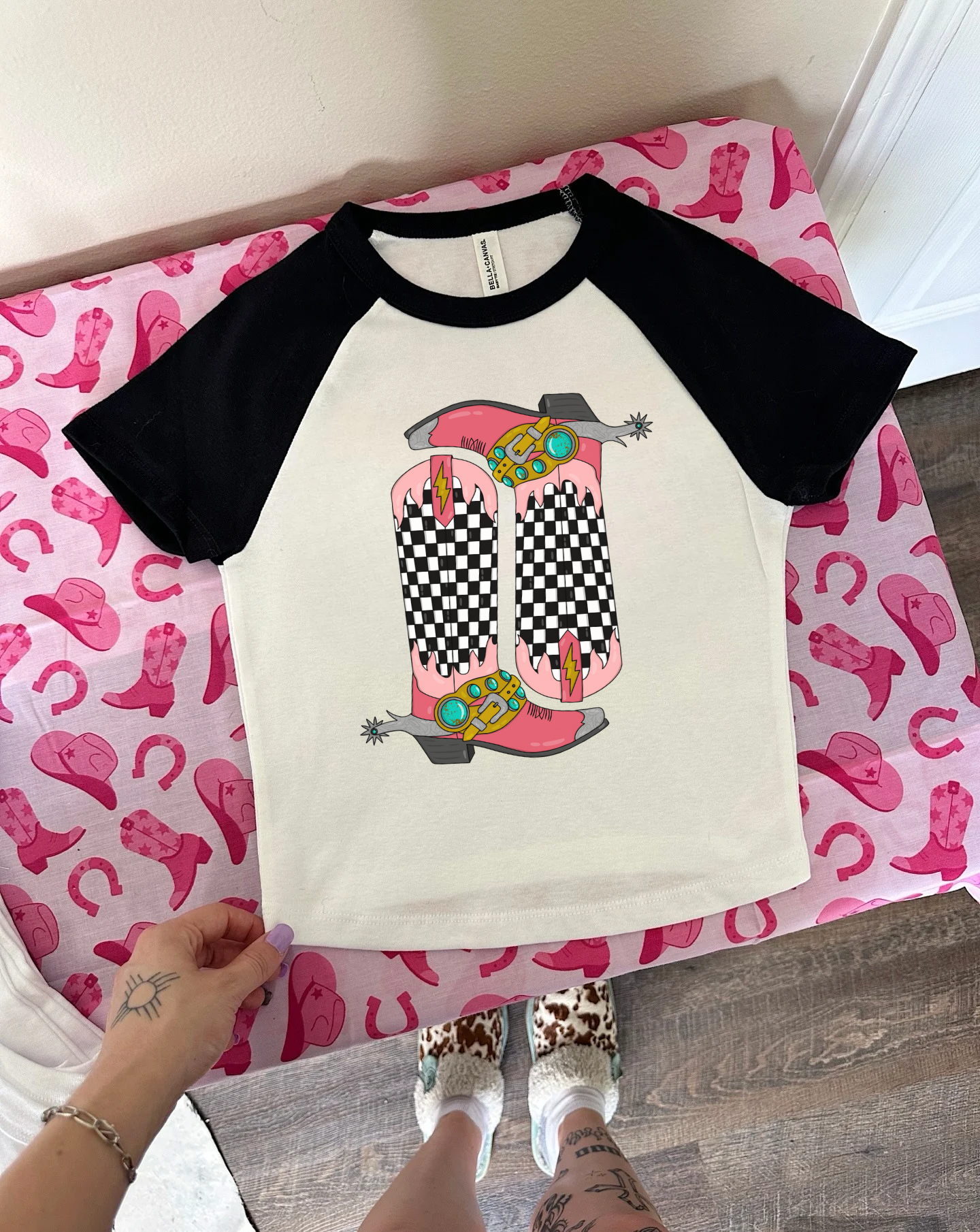 Retro Boots Baby Tee