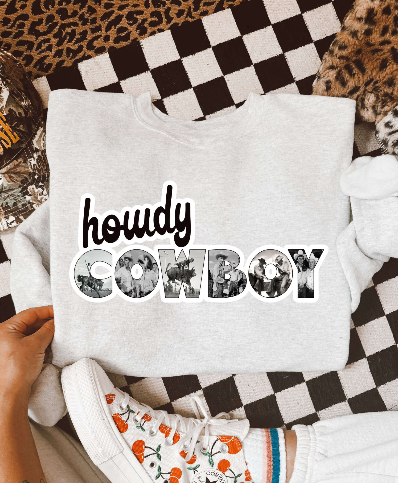 Howdy Cowboy TEE or CREWNECK