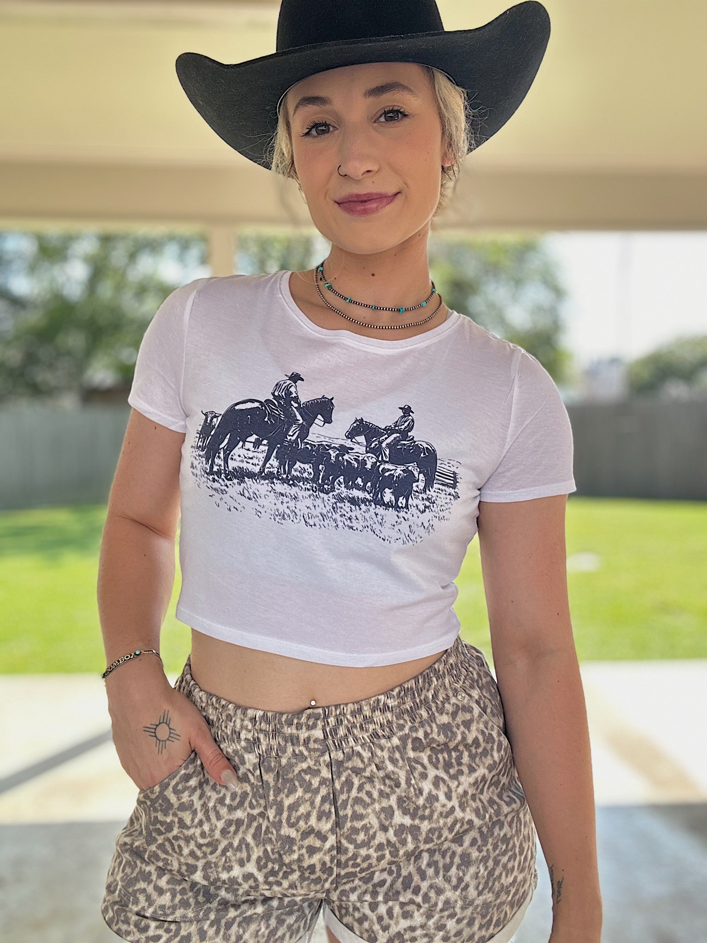 Herding Cattle Baby Tee