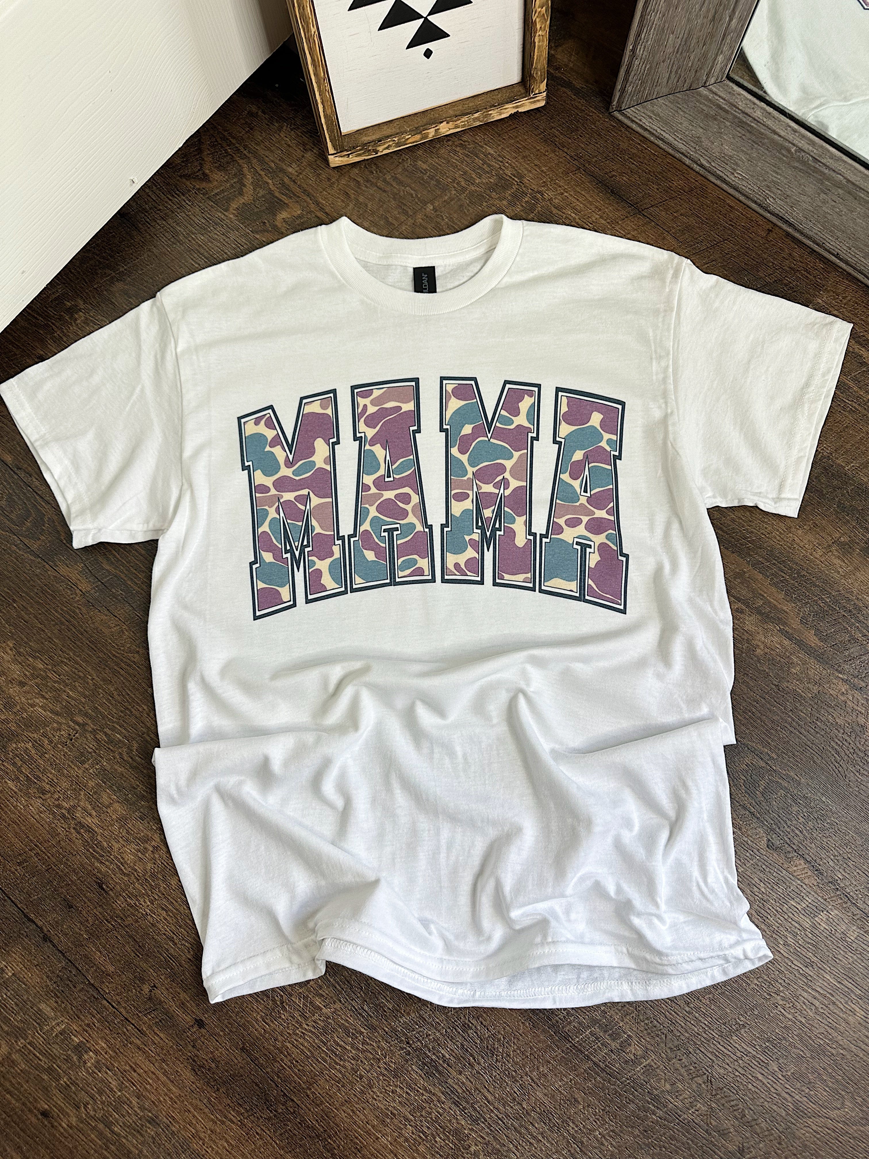 Duck Camo Mama TEE or CREWNECK