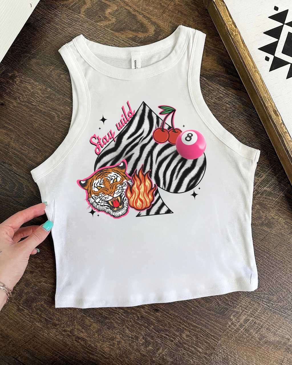 Stay Wild Cropped Tank