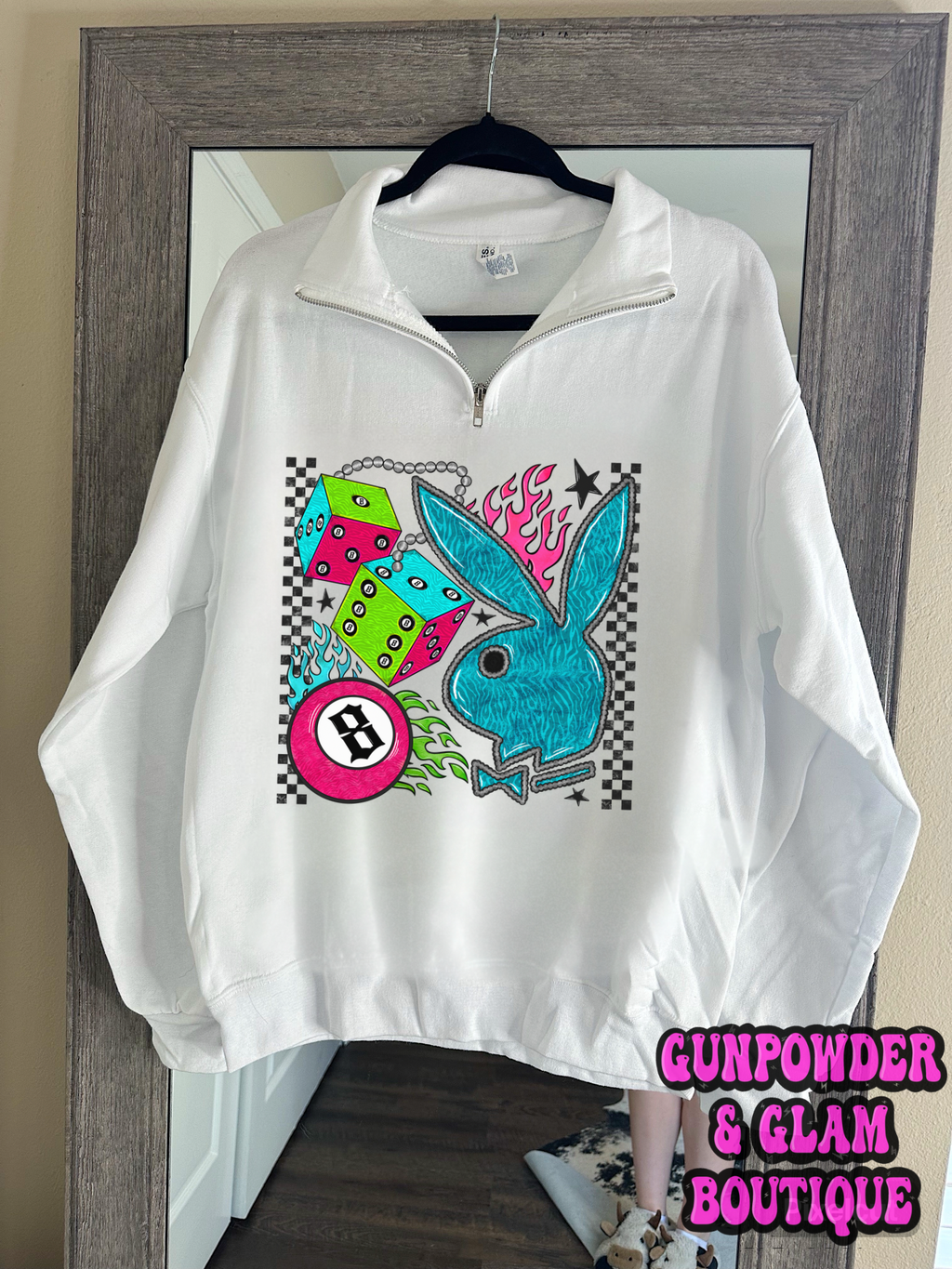 Grunge Bunny Quarter Zip