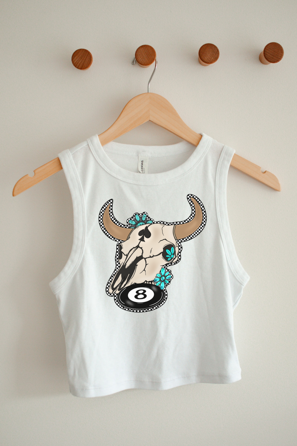 Retro Longhorn Cropped Tank