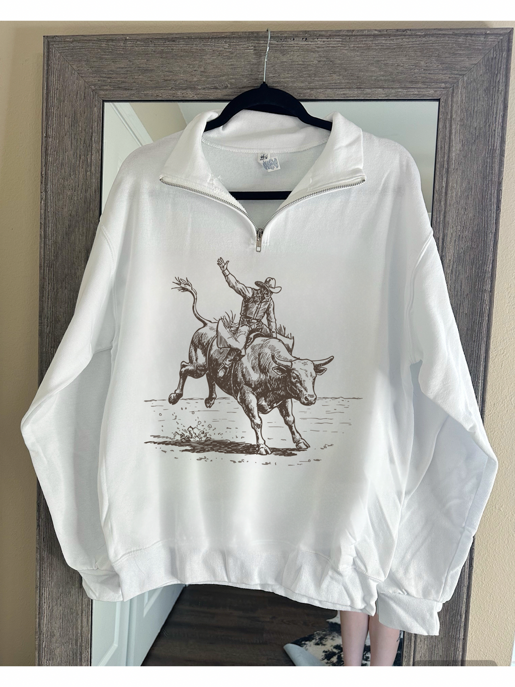 Vintage Bull Rider Quarter Zip