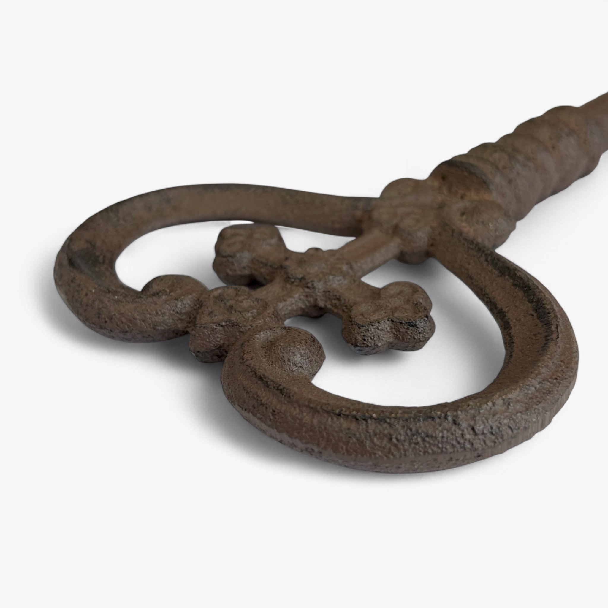 Intricate Cast Iron Antique Skeleton Key, Rustic Vintage Decor Accent