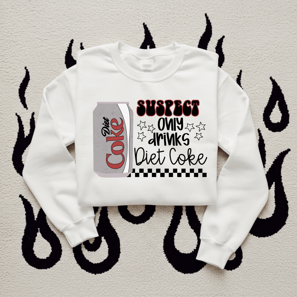 Suspect Diet Soda TEE or CREWNECK
