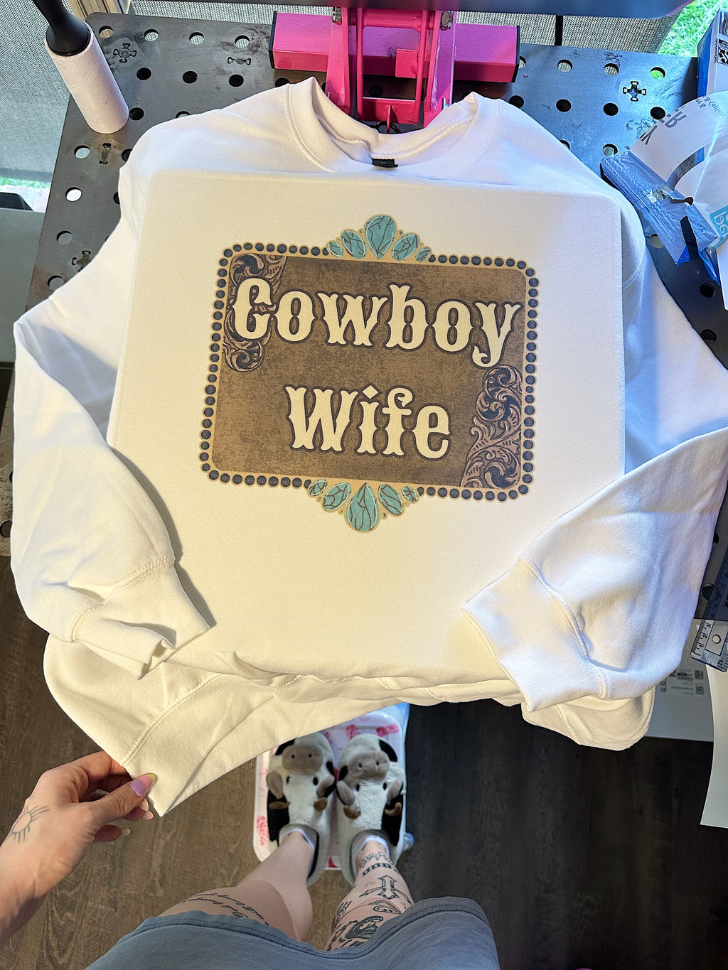 Cowboy Wife Tee or Crewneck