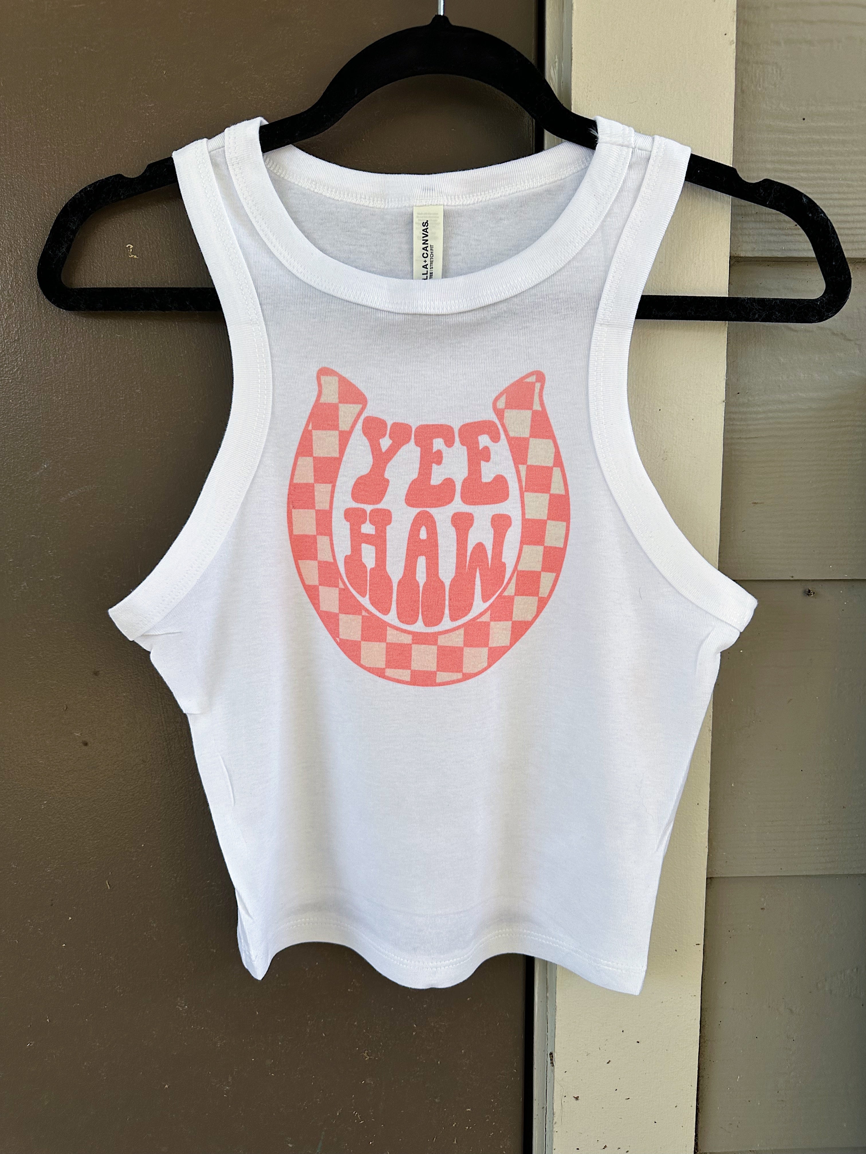 Yeehaw Horseshoe Cropped Tank