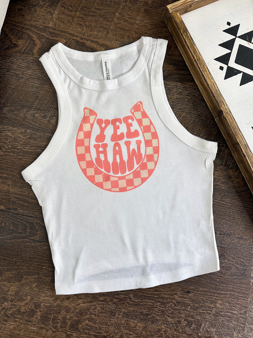 Yeehaw Horseshoe Cropped Tank