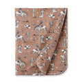 Wild Wrangler/Brown Western Baby Boy Bamboo Stroller Blanket