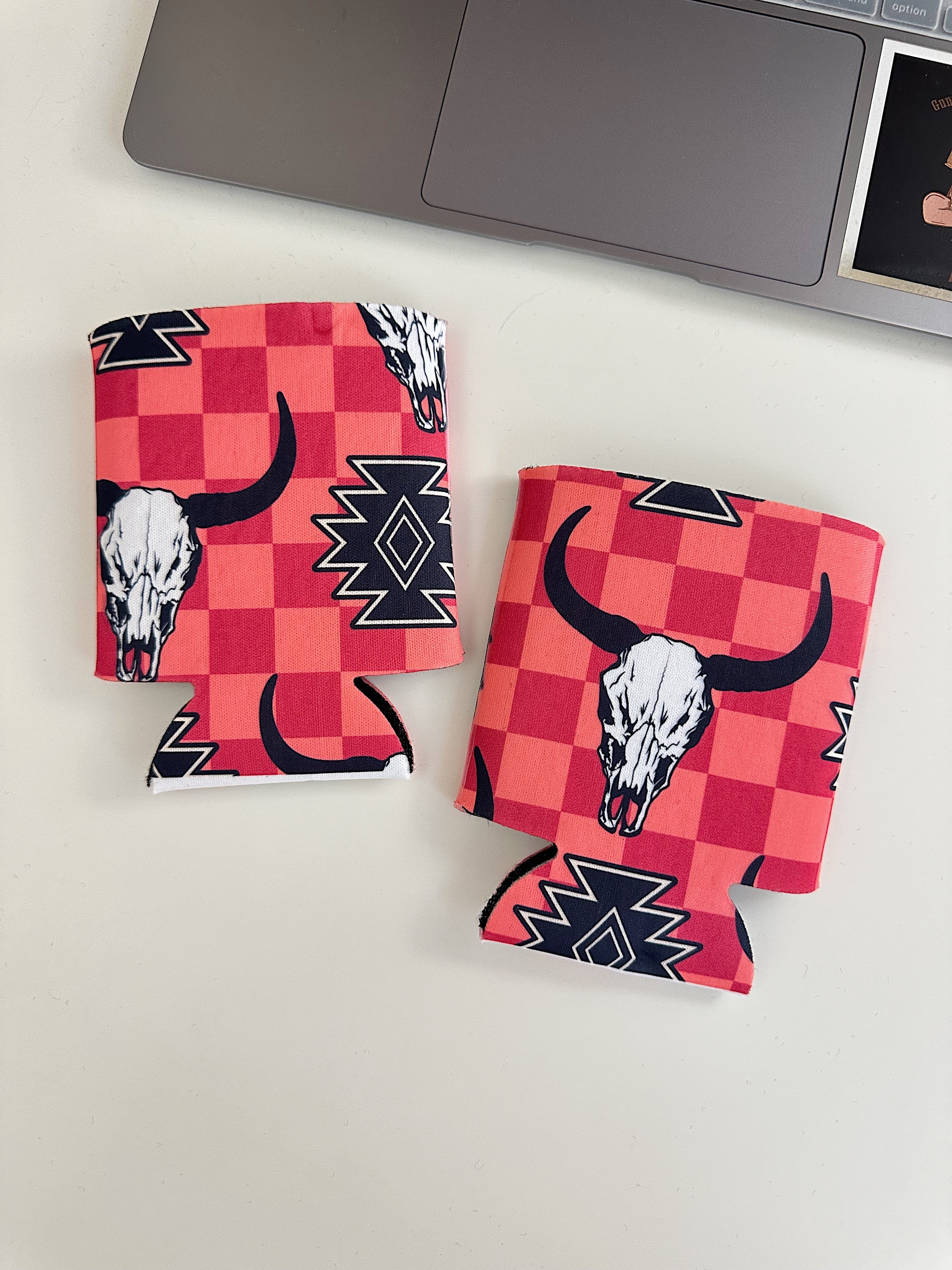 Bull Skull Koozie (2 sizes)