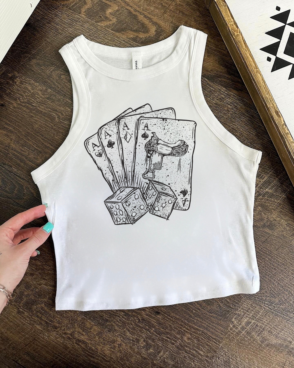 Deck of Cards Cropped Tank