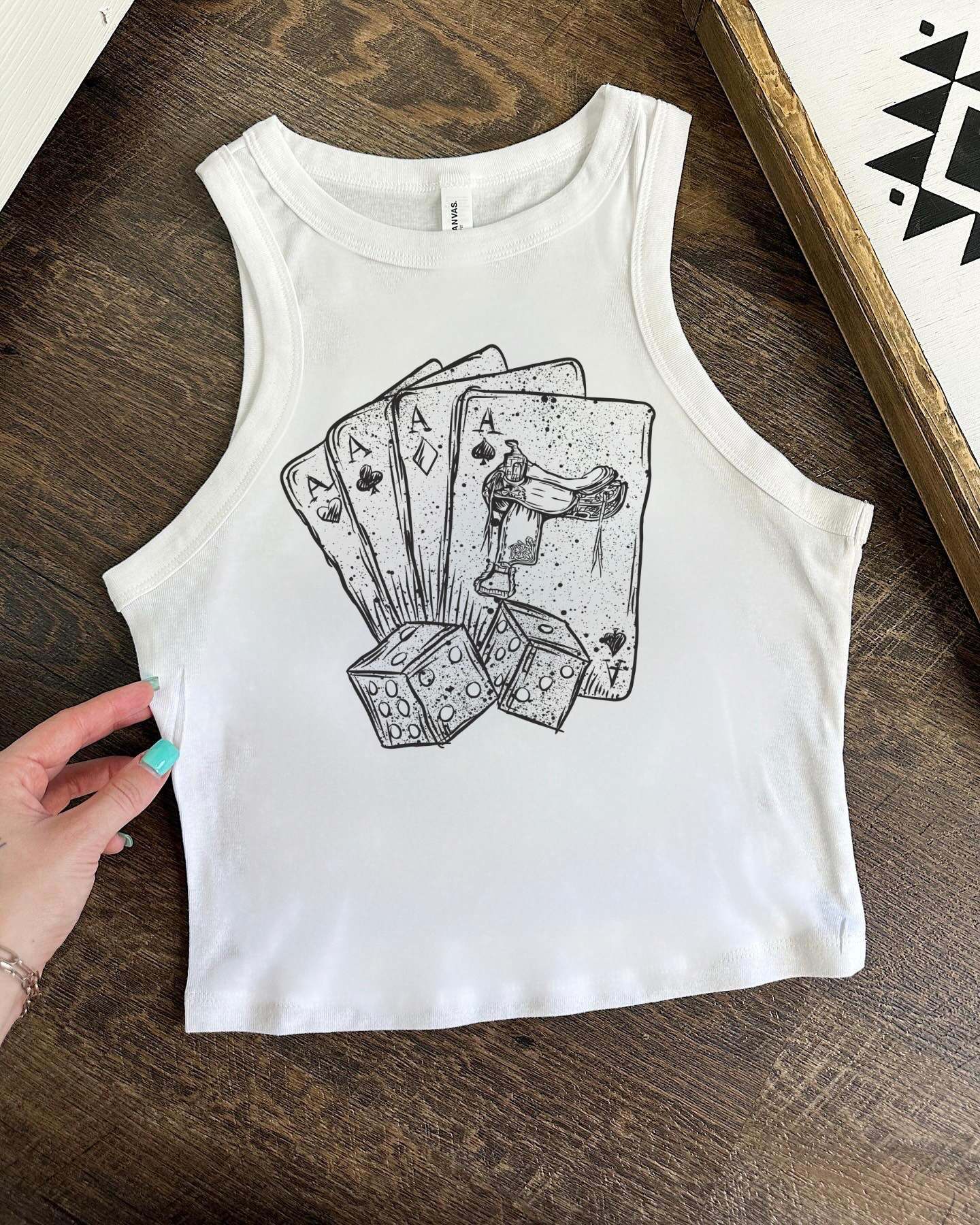 Deck of Cards Cropped Tank