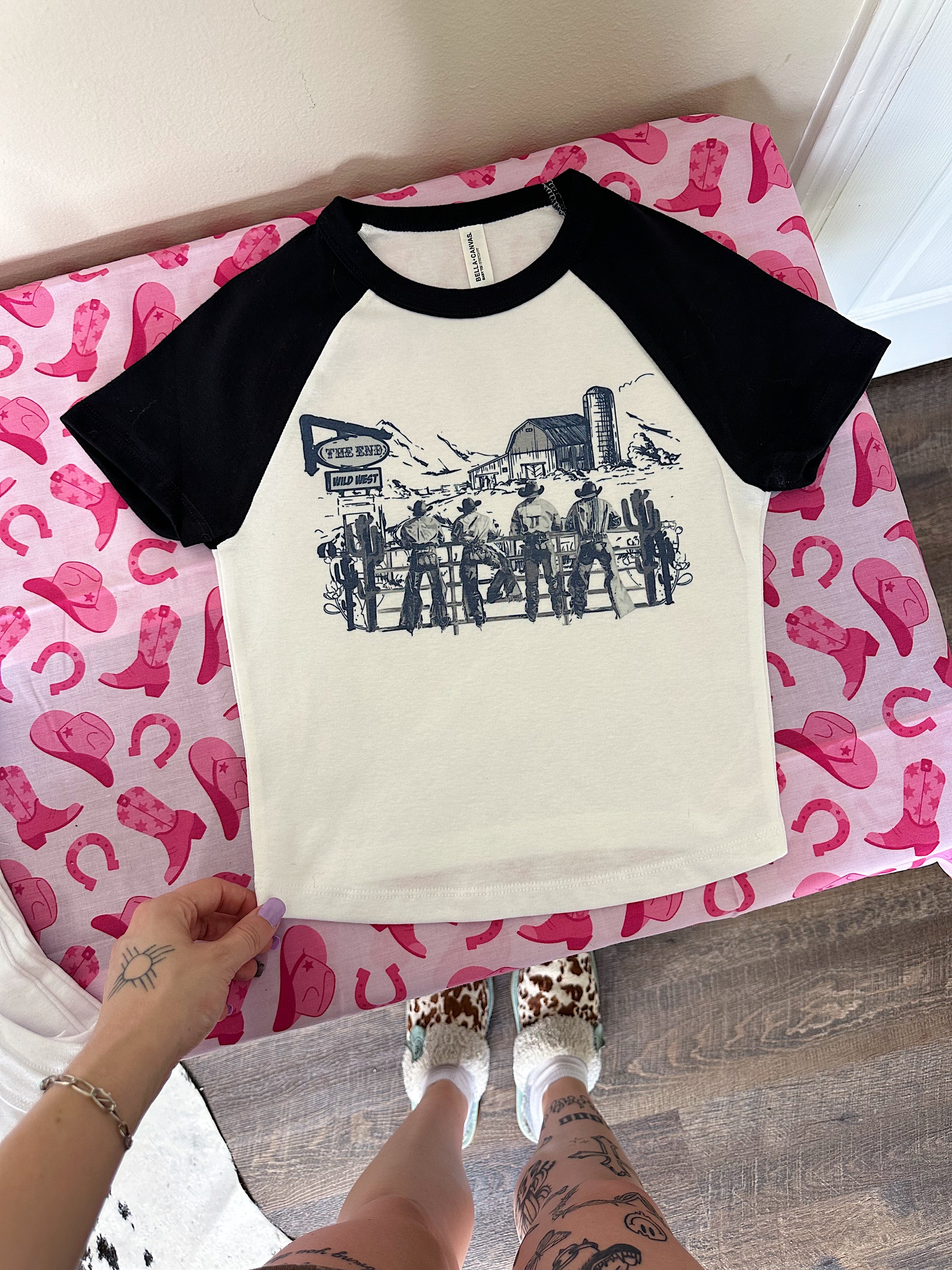 Cowboy Scene Baby Tee