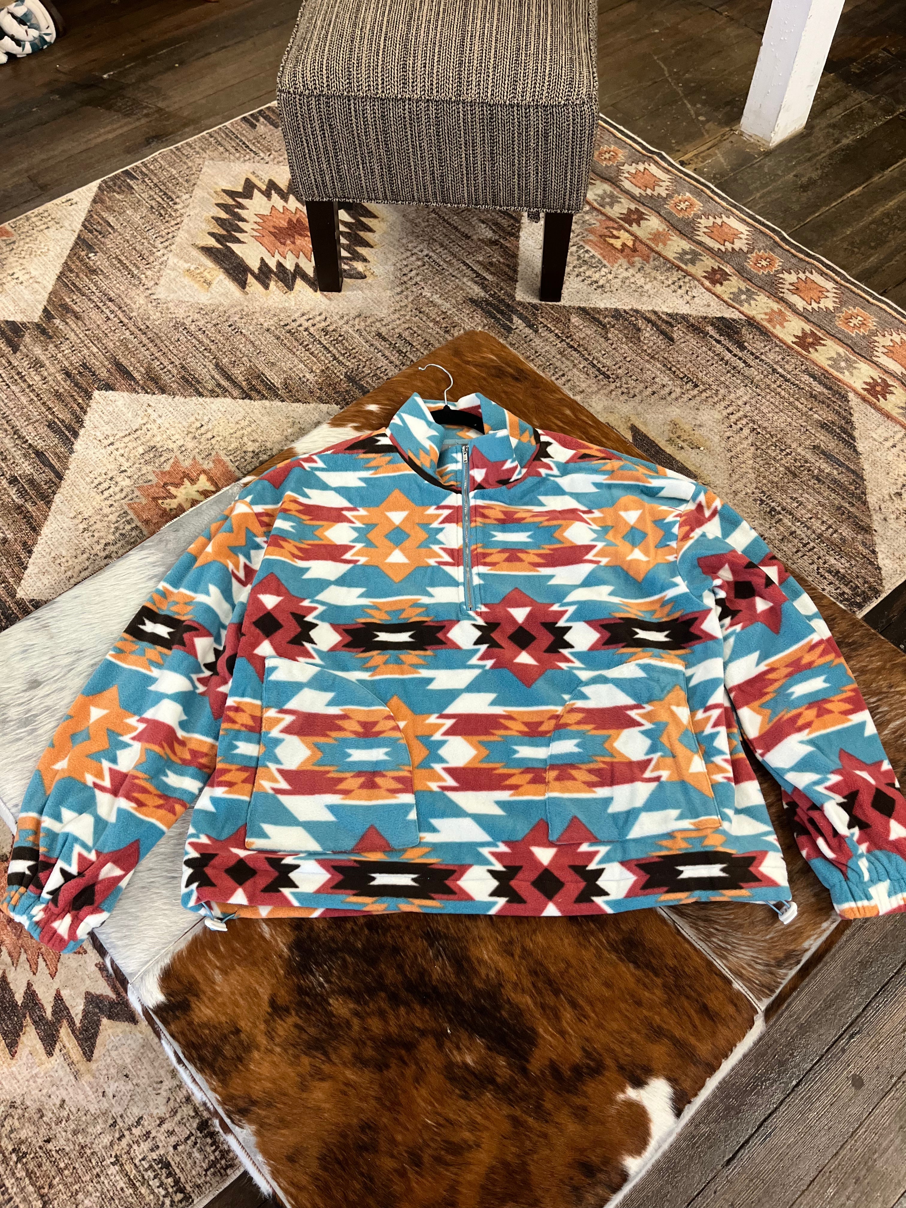 Santa Fe Fleece Zip Up Pullover