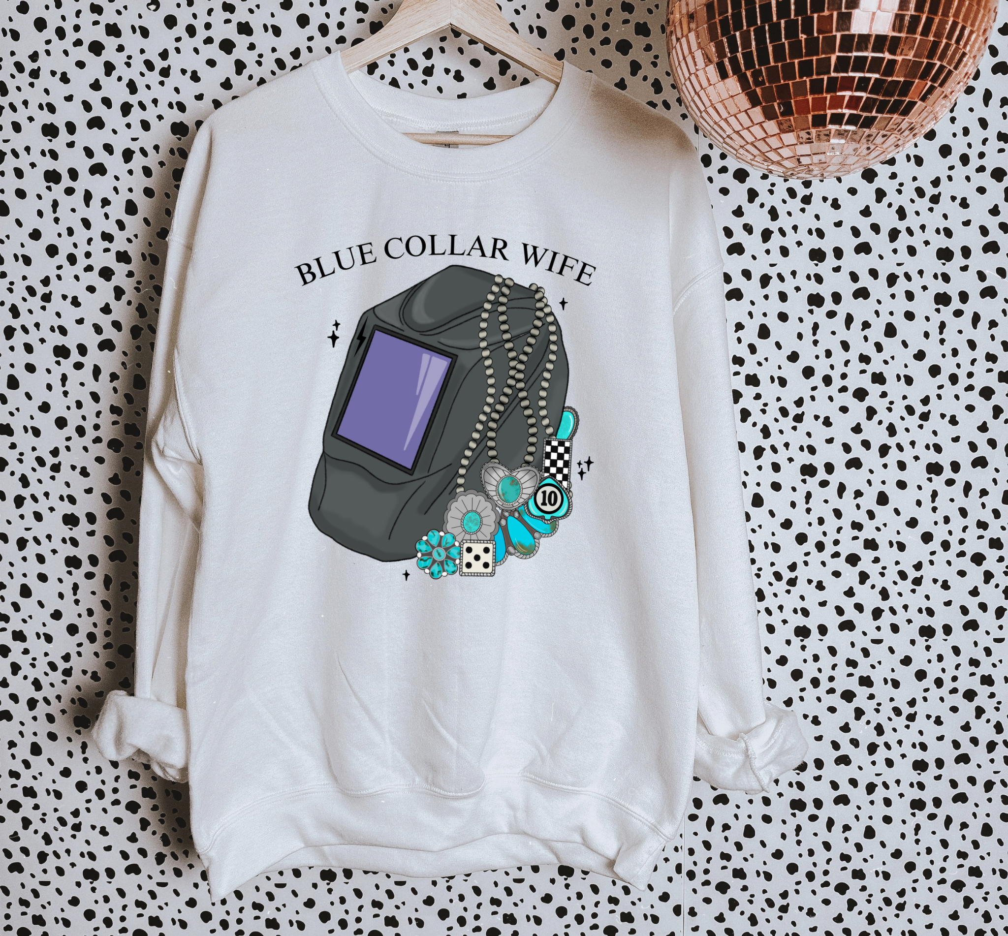 Blue Collar Wife (Welder) TEE or CREWNECK