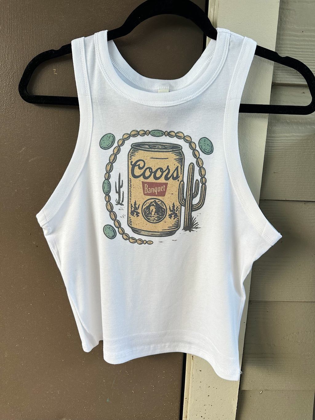 Old School Beer Cropped Tank