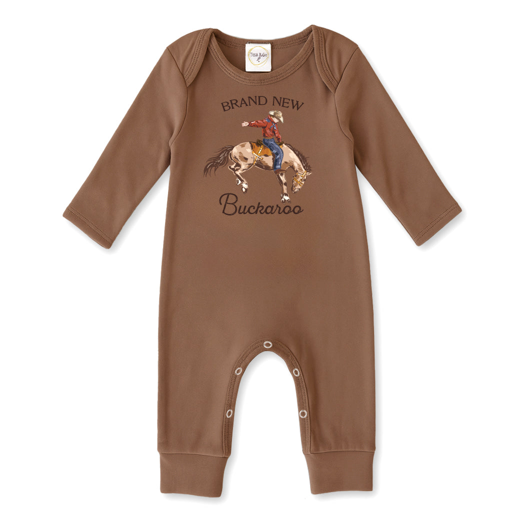 Brand New Buckaroo Baby Boy Western Cowboy Cotton Romper