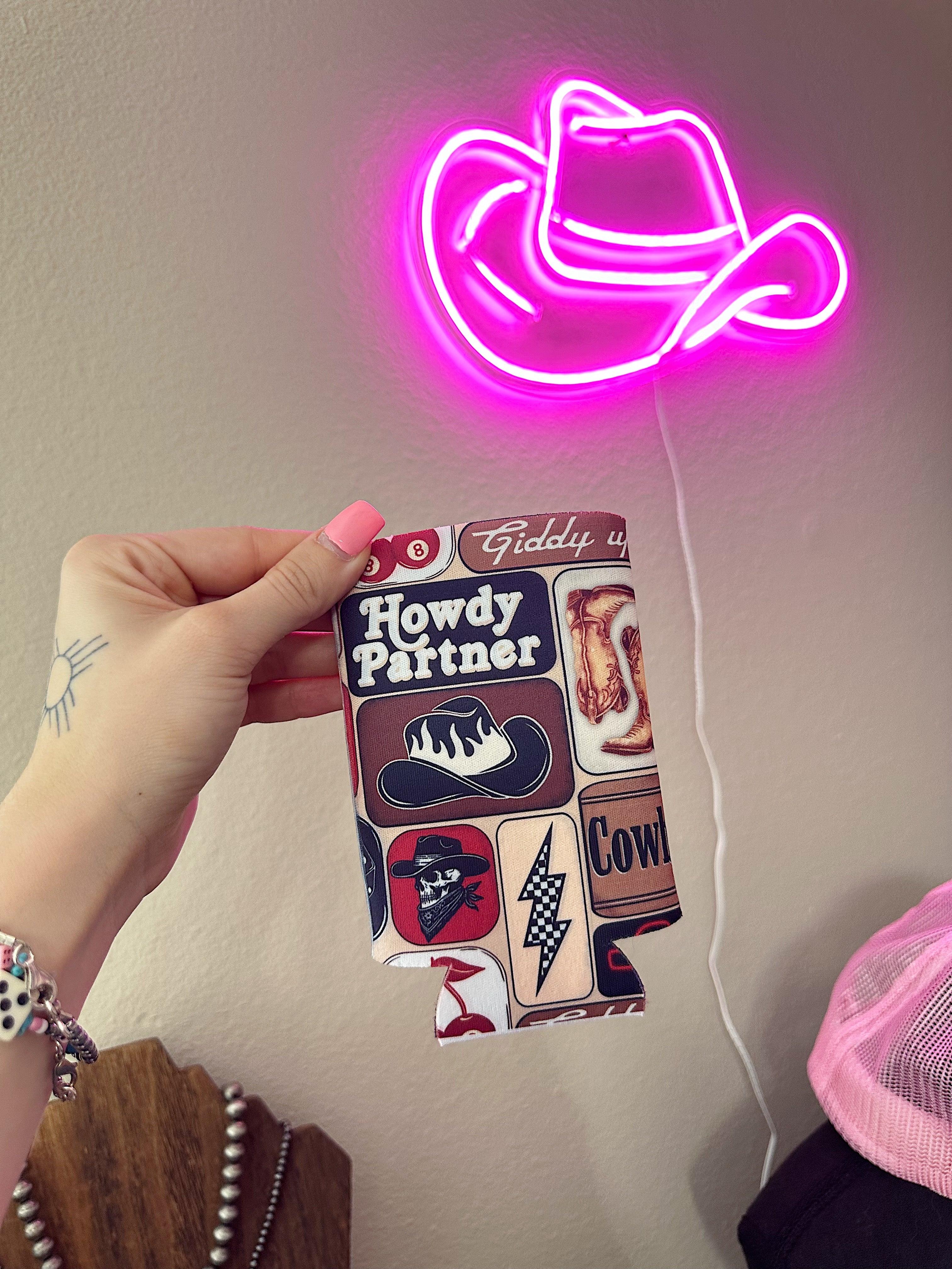 Howdy Partner Koozie (2 sizes)