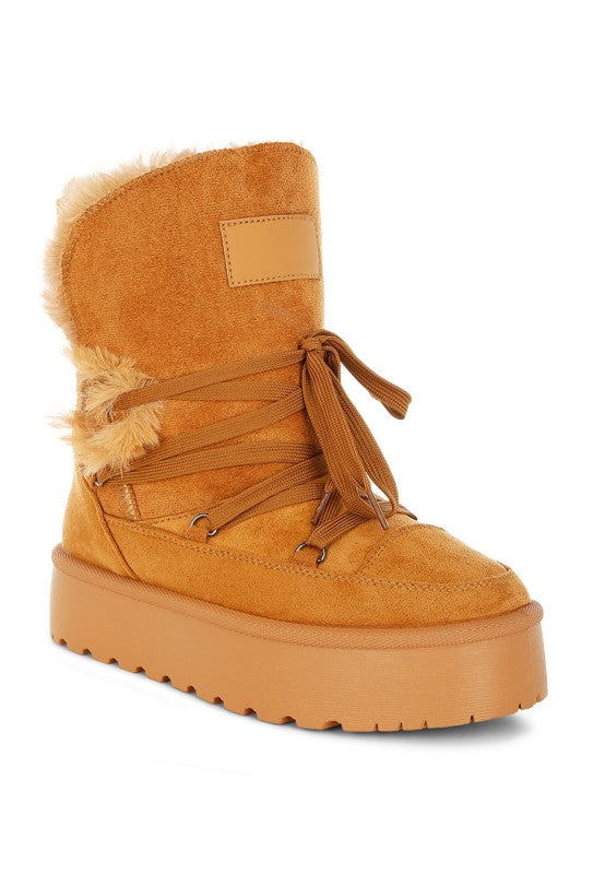 Noaya Chunky Faux Fur Snow Boots