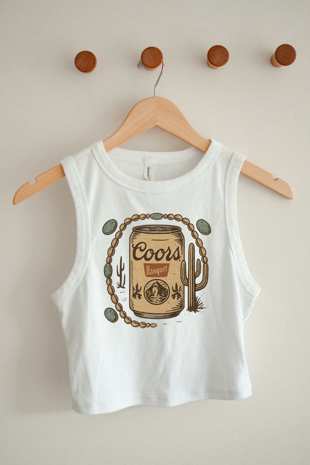 Old School Beer Cropped Tank