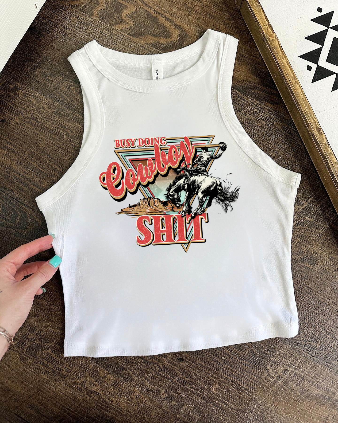 Cowboy Sh!t Cropped Tank