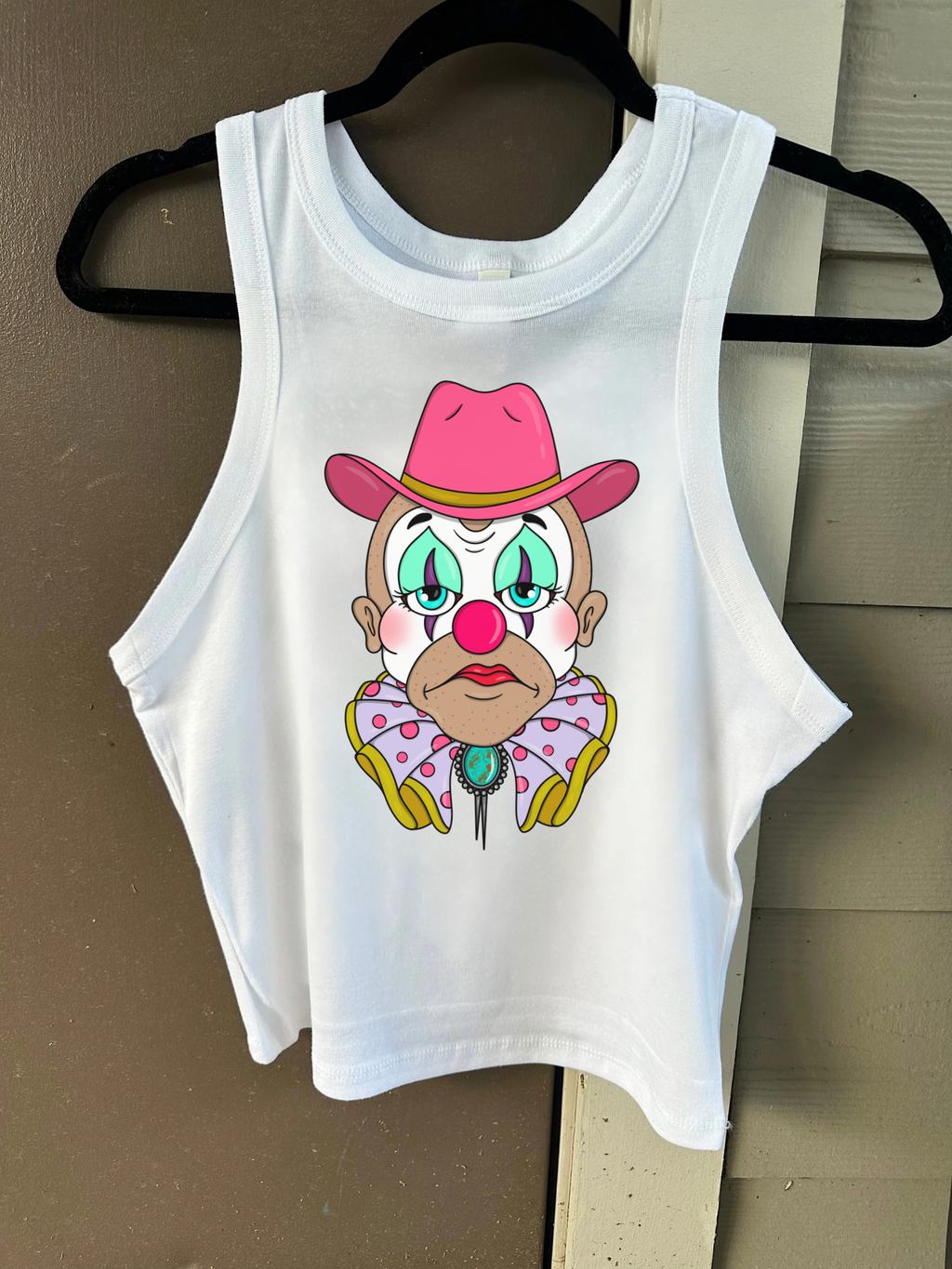 Rodeo Clown Cropped Tank